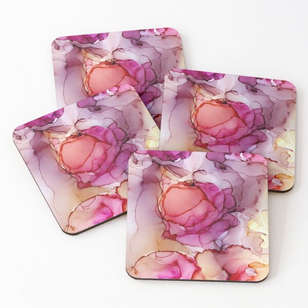 Item preview, Abstract Summer Roses - Alcohol Ink Art designed and sold by Kathleen Douglas.