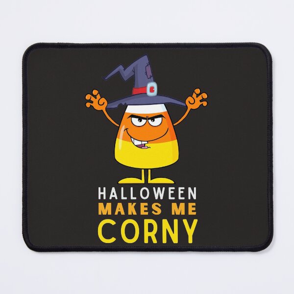 Item preview, Halloween Makes Me So Corny Funny Candy Corn Wearing Witch Hat designed and sold by SweetbeStore.