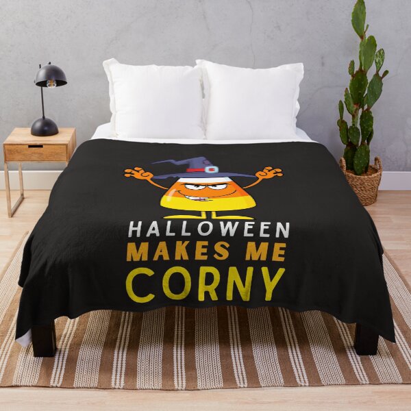Item preview, Halloween Makes Me So Corny Funny Candy Corn Wearing Witch Hat designed and sold by SweetbeStore.