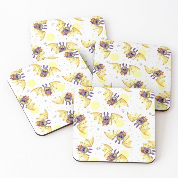 Item preview, Halloween Bats - white background designed and sold by LANDofCLE.