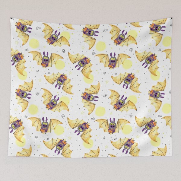 Item preview, Halloween Bats - white background designed and sold by LANDofCLE.