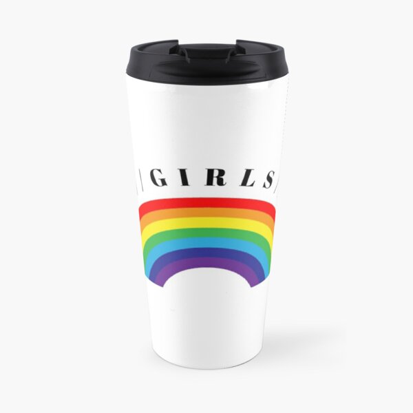 Girls girls boys panic! at the disco rainbow Travel Mug