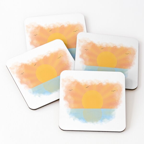 Item preview, Sunset over water - sunset designed and sold by Jessi-Sketches.