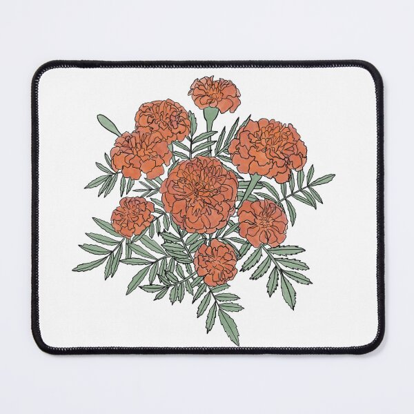 Item preview, Watercolor Marigold Fall Flowers designed and sold by makesbymiss.