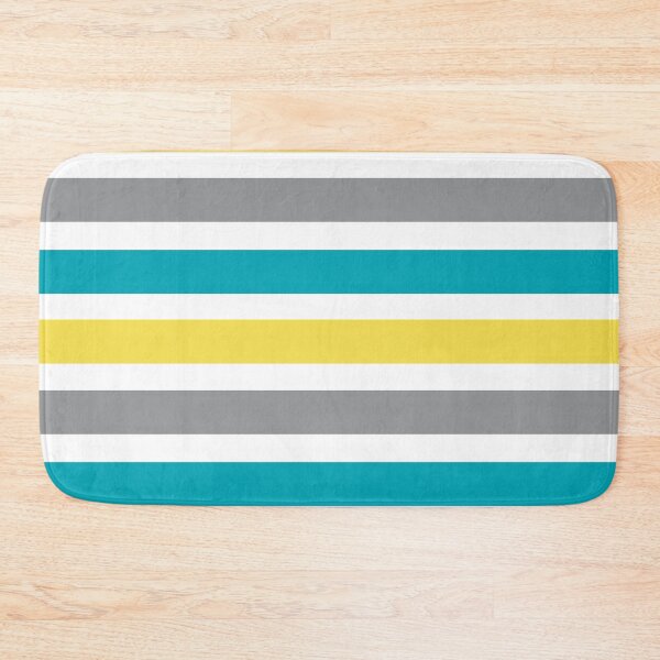 Item preview, Aqua, Gray and Yellow Stripes  designed and sold by Dreaming-Cocoon.