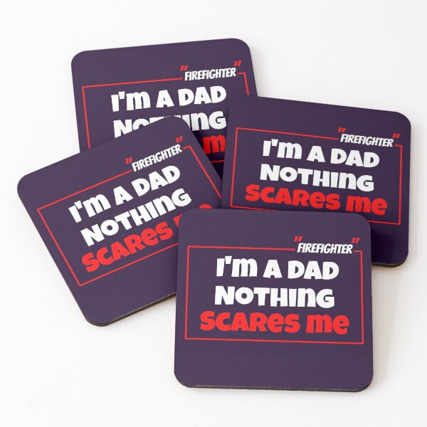 Item preview, I'm a dad firefighter nothing scares me halloween quote gift designed and sold by Nadey.