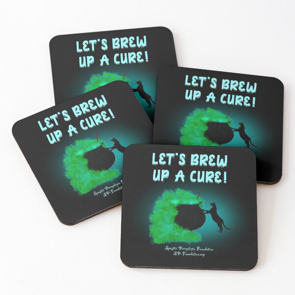 Item preview, “Let’s Brew Up A Cure” for dark backgrounds designed and sold by Spastic Paraplegia.