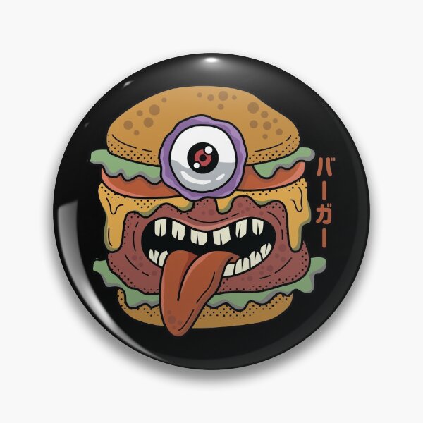 Item preview, Kawaii Japanese Monster Burger for Burger Lovers designed and sold by spacedowl.