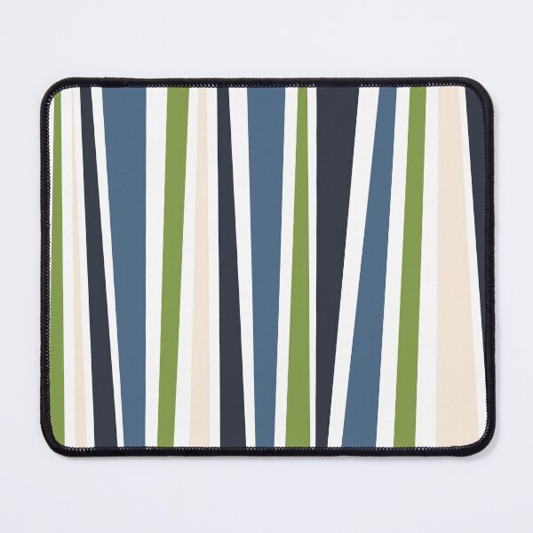 Item preview, Preppy Beach Coastal Nautical Kiwi Green Navy Blue White Stripes designed and sold by IamTrending.