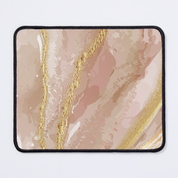 Item preview, Preppy Girly Chic Rose Gold Stripes Pink Marble  designed and sold by IamTrending.