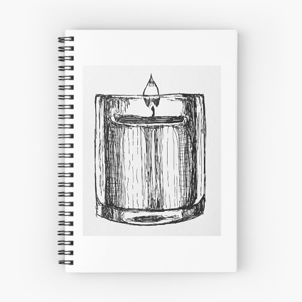 Item preview, Candle bnw sketch designed and sold by RocioRubio.
