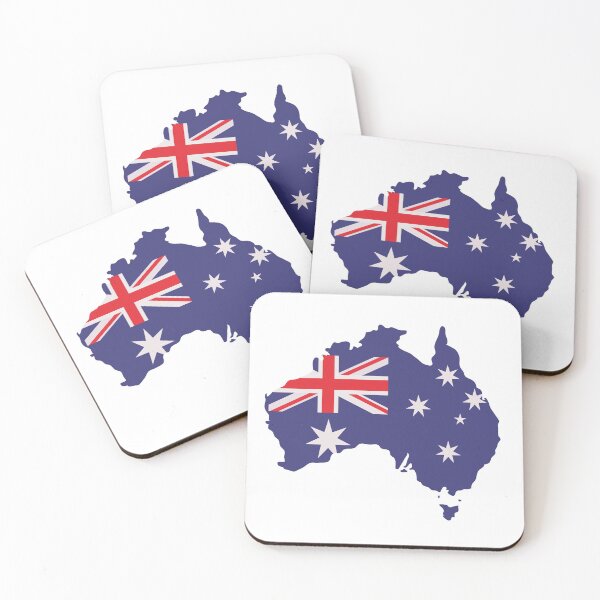 Item preview, Aussie Flag Map designed and sold by freedom4life.