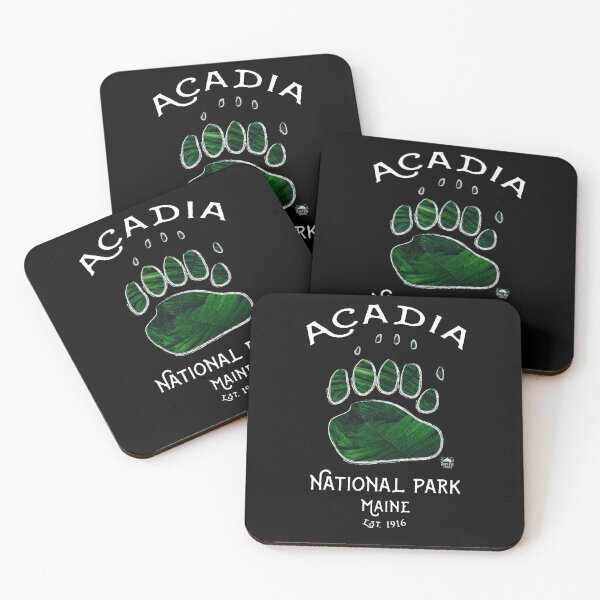 Item preview, Bear Paw Print Acadia National Park Maine designed and sold by StressFreeThds.