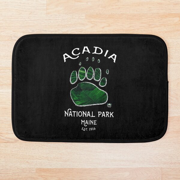 Item preview, Bear Paw Print Acadia National Park Maine designed and sold by StressFreeThds.