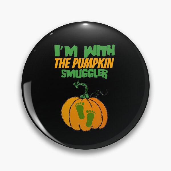 Item preview, I'm With The Pumpkin smuggler funny Halloween Pregnancy gift designed and sold by Nadey.