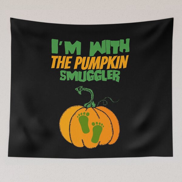 Item preview, I'm With The Pumpkin smuggler funny Halloween Pregnancy gift designed and sold by Nadey.