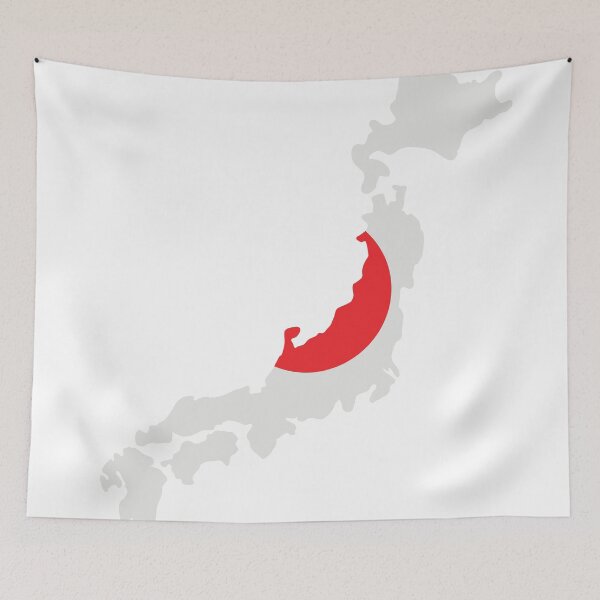 Item preview, Japan Flag Map designed and sold by freedom4life.