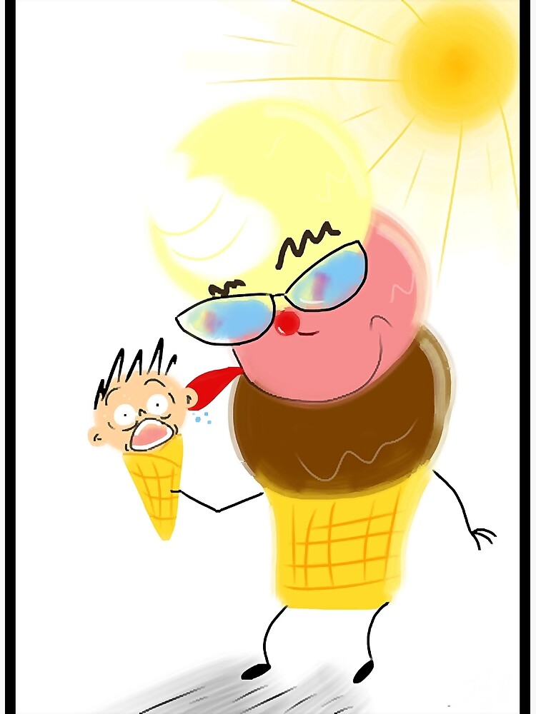 "The Ice Cream Man " Poster for Sale by FlissMarston Redbubble
