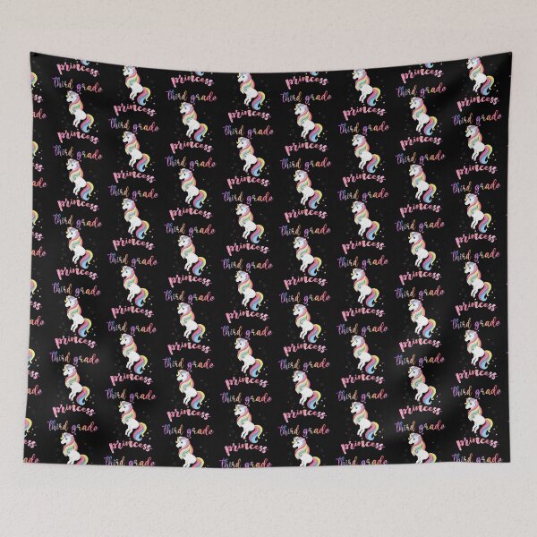 Item preview, Third Grade Princess Pretty Rainbow Unicorn designed and sold by Zurickdesigns.