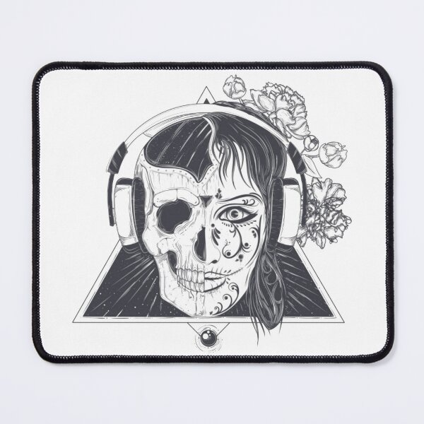 Item preview, Skull with floral Halloween Shirt designed and sold by GlobalSpace.