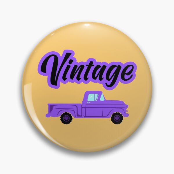 Artikelvorschau, Vintage Violett Pick-Up Truck entworfen und verkauft von Marcia Motivos.