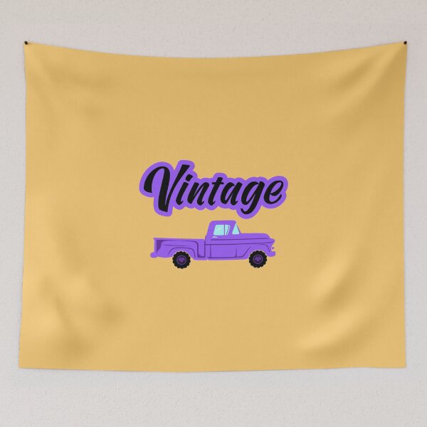 Aperçu de l'œuvre Camionnette Vintage Violet créée et vendue par Marcia Motivos.
