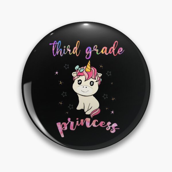 Artikelvorschau, Third Grade Princess Cute Kawaii Rainbow Unicorn entworfen und verkauft von Zurickdesigns.