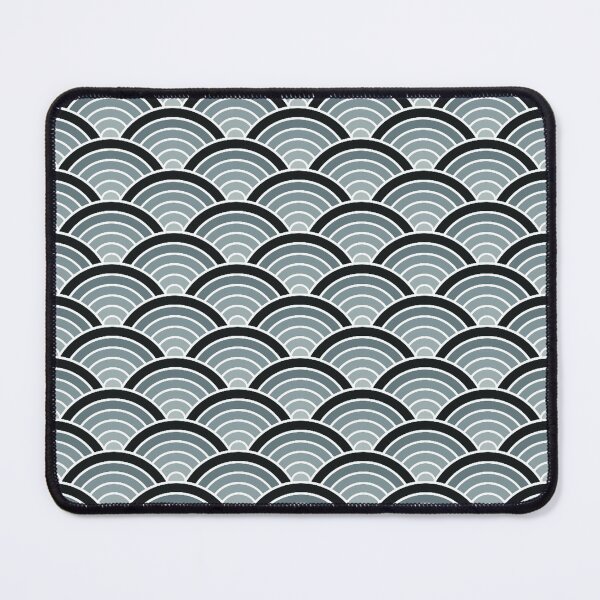 Item preview, Japanese Pattern Wagara Ink And Teal Watercolor designed and sold by ViewerEqualsPhoton.