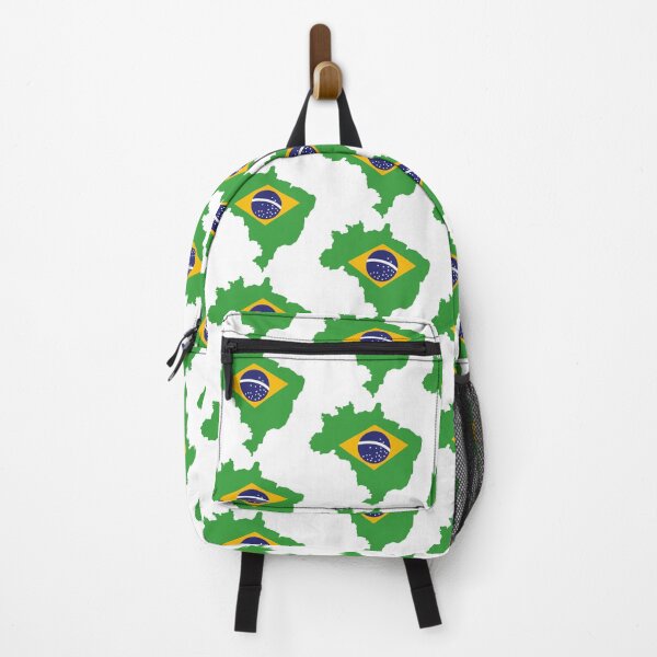 Item preview, Brazil Flag Map designed and sold by freedom4life.