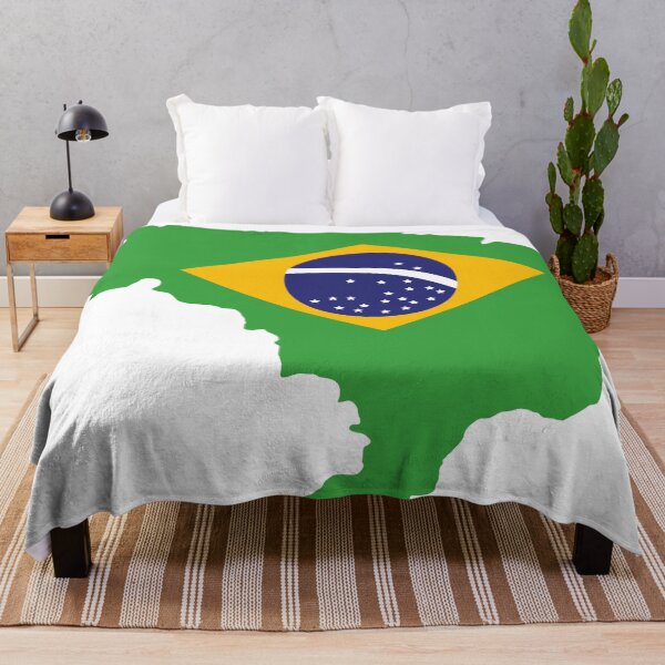 Item preview, Brazil Flag Map designed and sold by freedom4life.