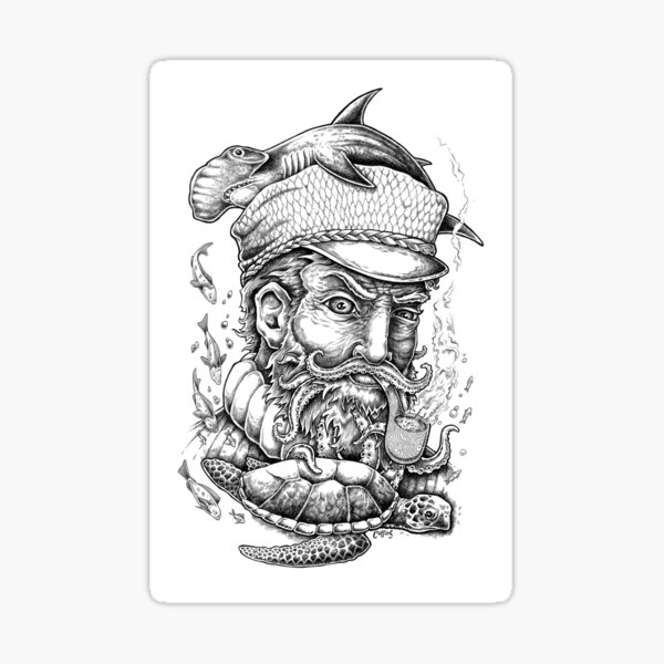 Weathered Sailor Sticker