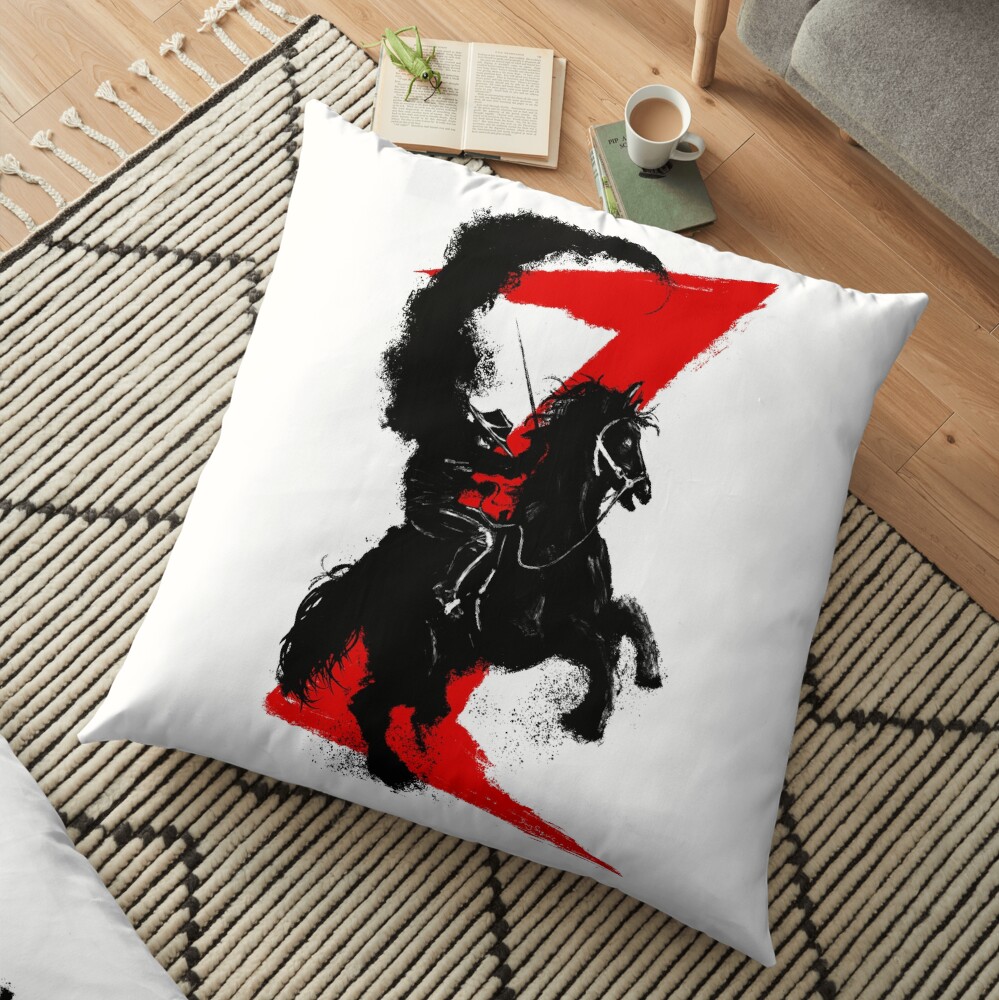 Zorro Horse Attitude Floor Pillow