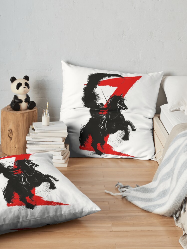 Alternate view of Zorro Horse Attitude Floor Pillow