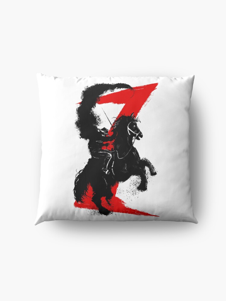 Alternate view of Zorro Horse Attitude Floor Pillow
