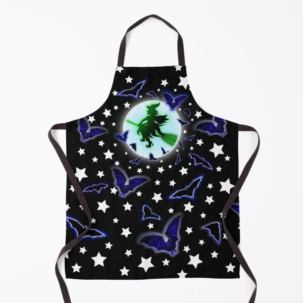 Item preview, Flying Witch in moonlight designed and sold by Pear Tree Studio.