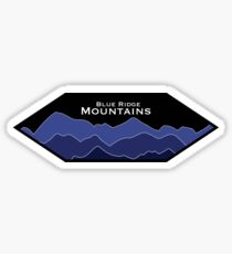 Blue Ridge Mountains Hexagon Sticker