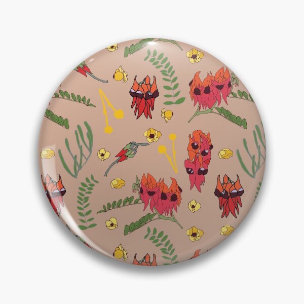 Item preview, Sturt Desert Pea Wildflower Pattern designed and sold by Honey Myrtle Studio.