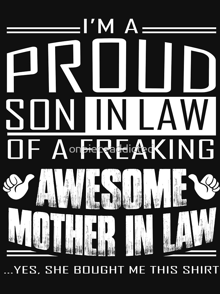 proud son in law t shirt