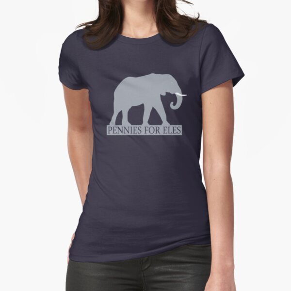 Pennies for Eles - Salvation through Conservation Fitted T-Shirt