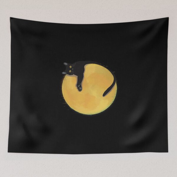 Item preview, Black cat on full moon designed and sold by Dearlinh.