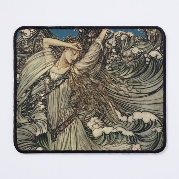 Item preview, Undine in the Danube Fairy Tale Illustration  designed and sold by TheWitchsWolf.