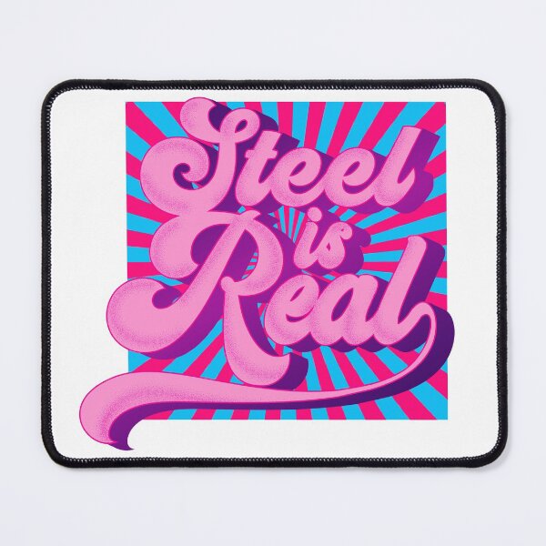 Item preview, Steel Is Real Groovy Retro Style designed and sold by introversation.