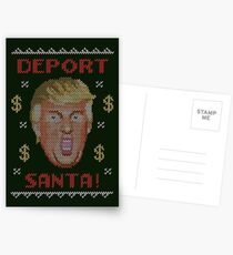 Deport Santa! Donald Trump Christmas Card Postcards