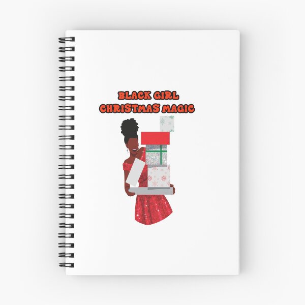Item preview, BLACK GIRL CHRISTMAS MAGIC  STICKER designed and sold by DiscoVibes.