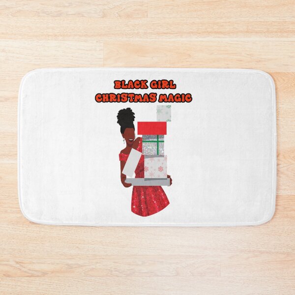 Item preview, BLACK GIRL CHRISTMAS MAGIC  STICKER designed and sold by DiscoVibes.