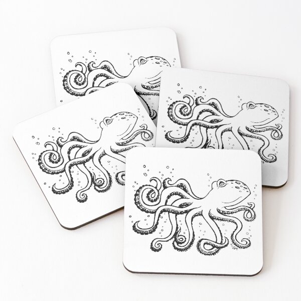 Item preview, Octopus Freehand Illustration designed and sold by Kelsey Lang.