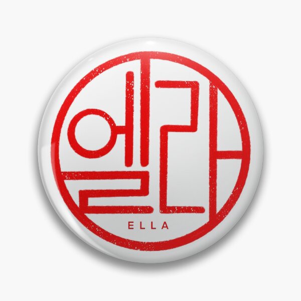 Item preview, ELLA name in Korean, my name in Korean, Hangul, Korean letter stamp  designed and sold by nusnoo.