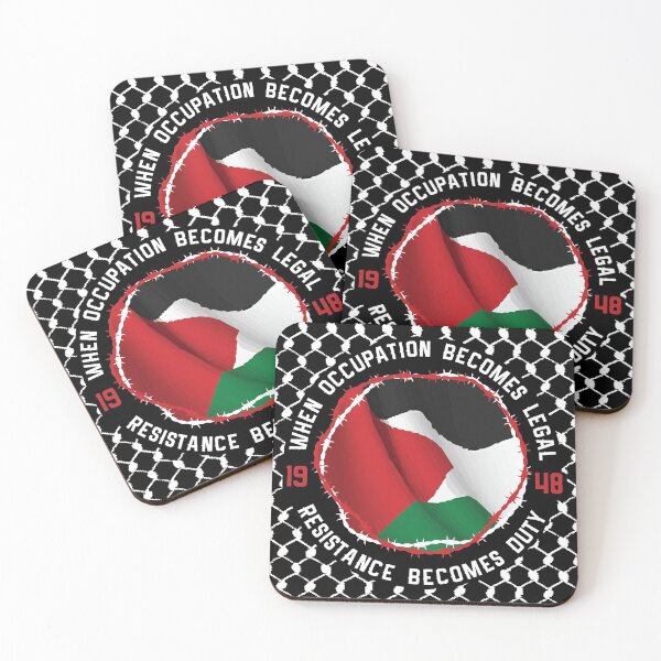 Item preview, When Palestine Occupation Becomes Legal Palestinian Resistance Becomes Duty -wht designed and sold by Hurriyyatee.