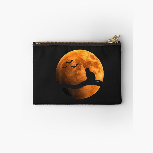 Item preview, Halloween Black Cat Orange Full Moon and Bats T-Shirt designed and sold by Bobby-Bancel.