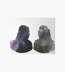 Clexa - The 100 - Face to Face Art Board